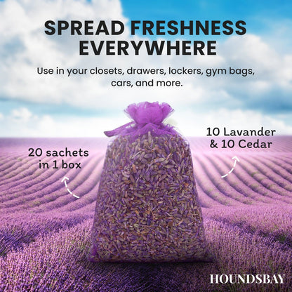 HOUNDSBAY Cedar and Lavender Sachets