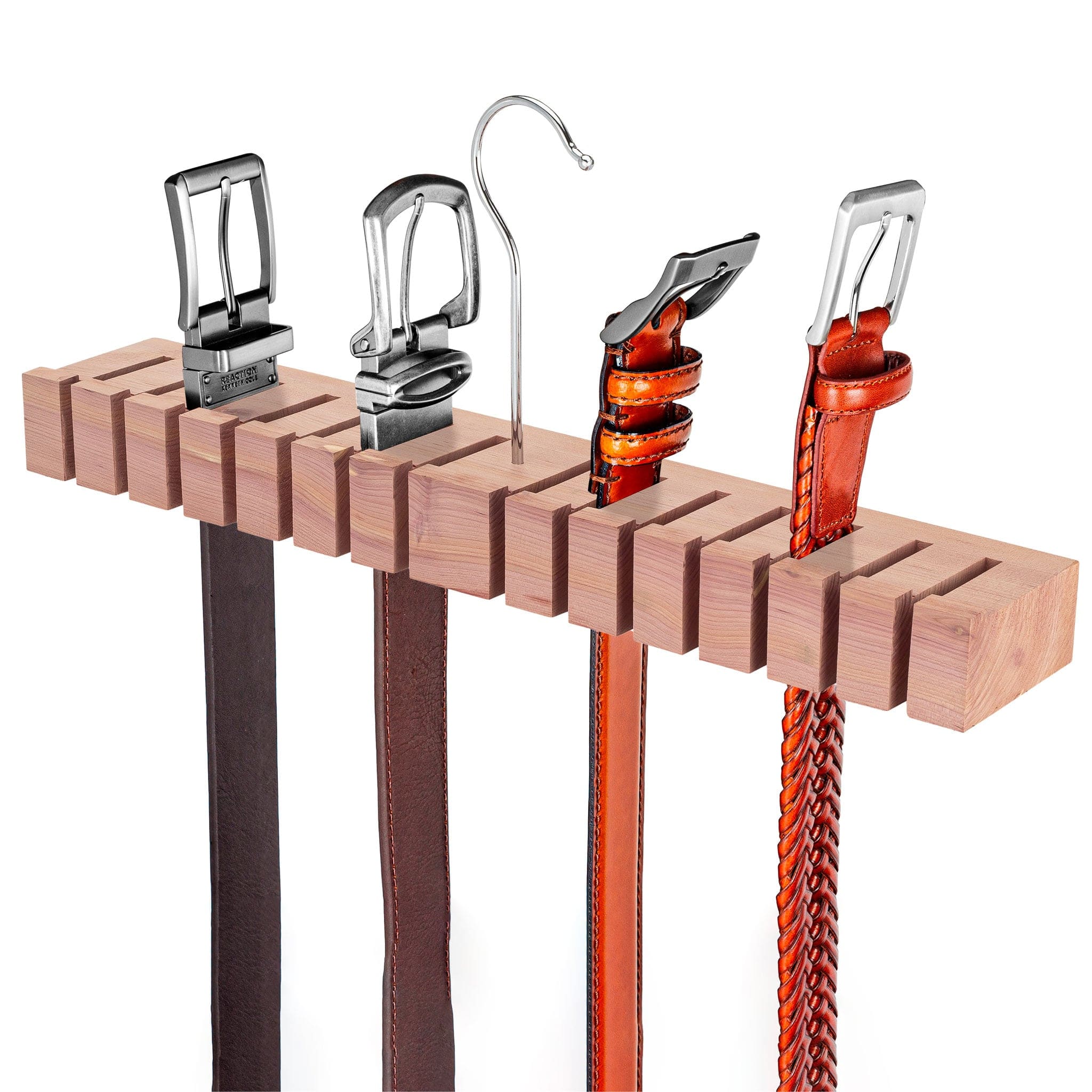 Belt rack outlet hanger