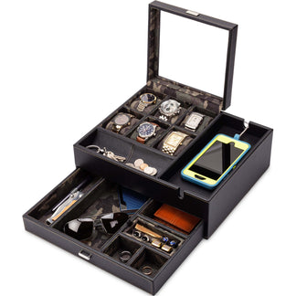 Commander Valet - Dresser Valet & Watch Box Combo – HOUNDSBAY