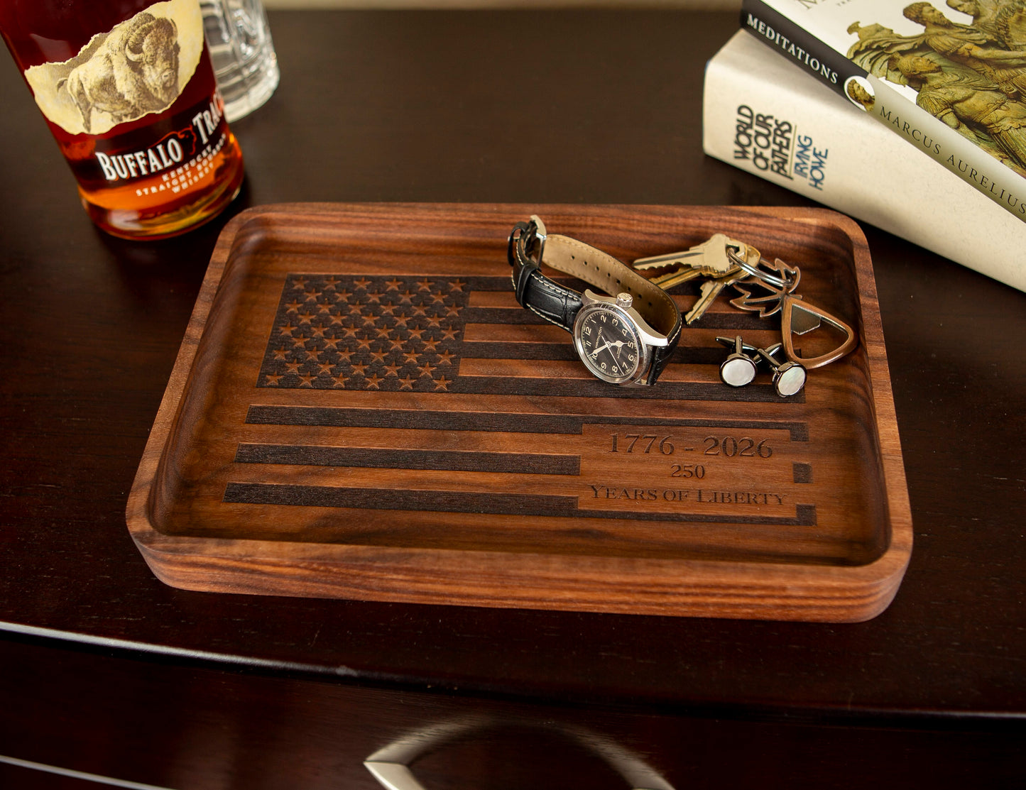 HOUNDSBAY Valet Organizer The Freedom Tray 1776-2026 - Limted Edition - America 250