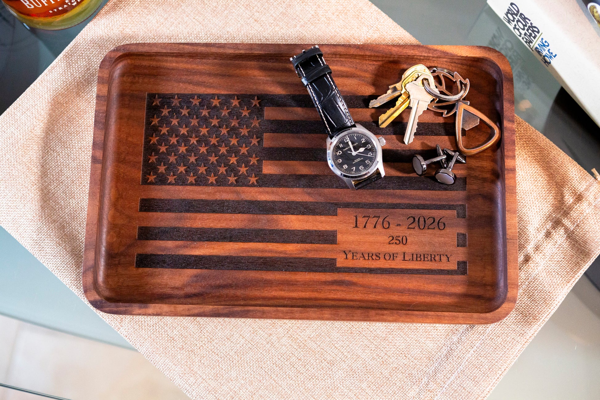 HOUNDSBAY Valet Organizer The Freedom Tray 1776-2026 - Limted Edition - America 250