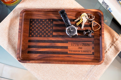 HOUNDSBAY Valet Organizer The Freedom Tray 1776-2026 - Limted Edition - America 250