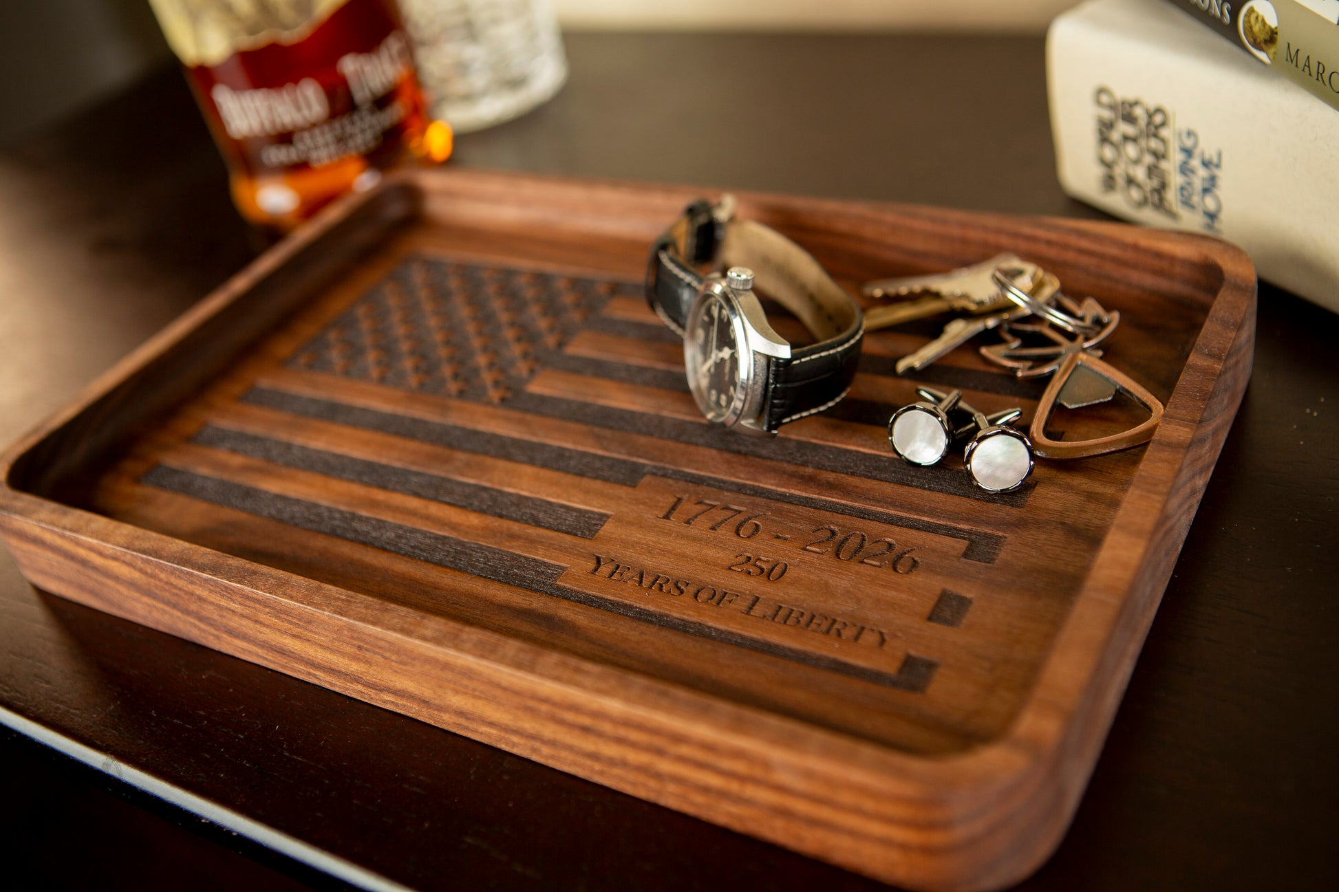 HOUNDSBAY Valet Organizer The Freedom Tray 1776-2026 - Limted Edition - America 250