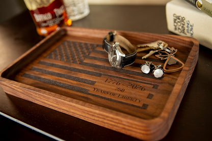 HOUNDSBAY Valet Organizer The Freedom Tray 1776-2026 - Limted Edition - America 250