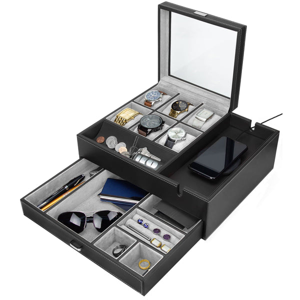 Commander Valet - Dresser Valet & Watch Box Combo – HOUNDSBAY