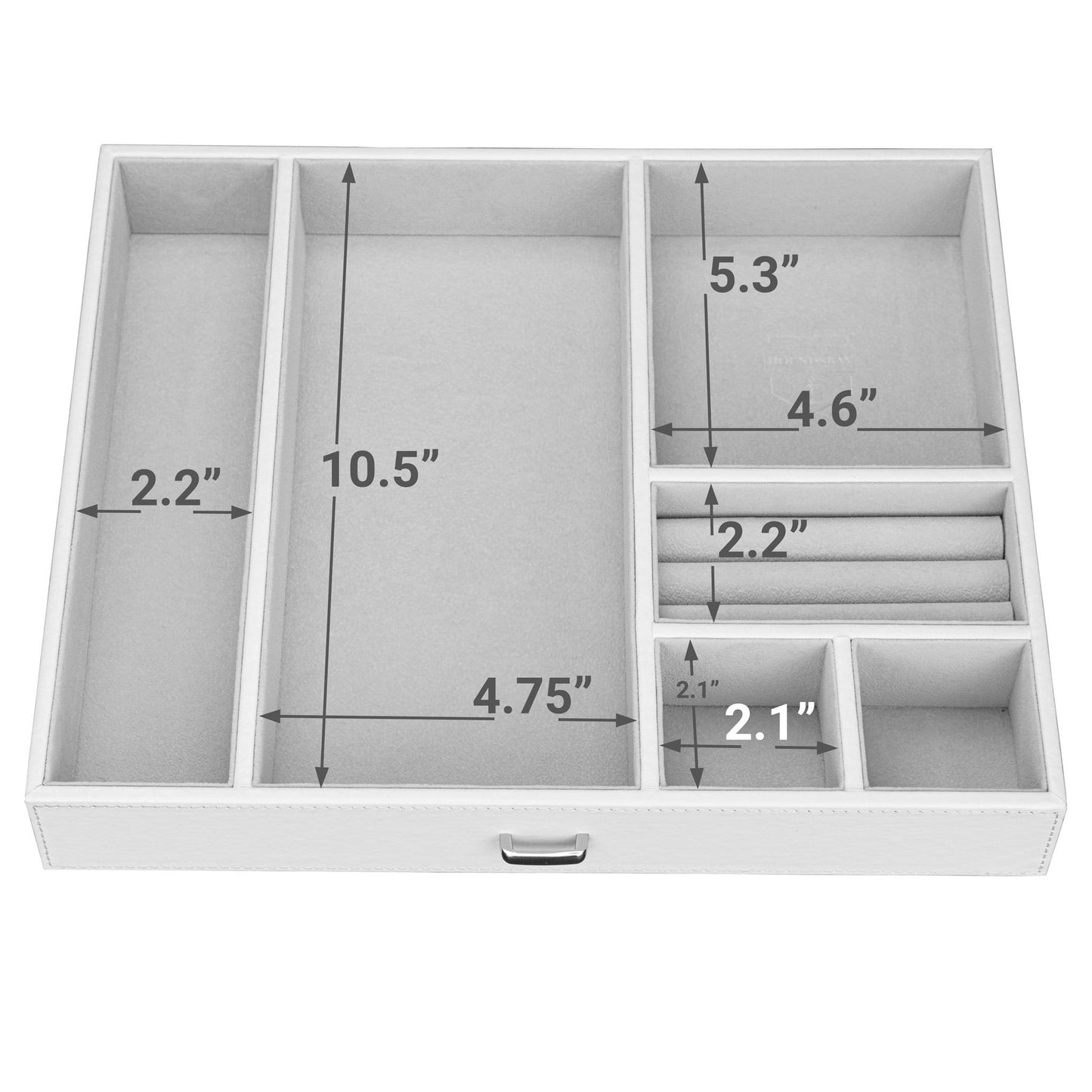 HOUNDSBAY Valet Organizer Commander Valet - Dresser Valet & Watch Box Combo