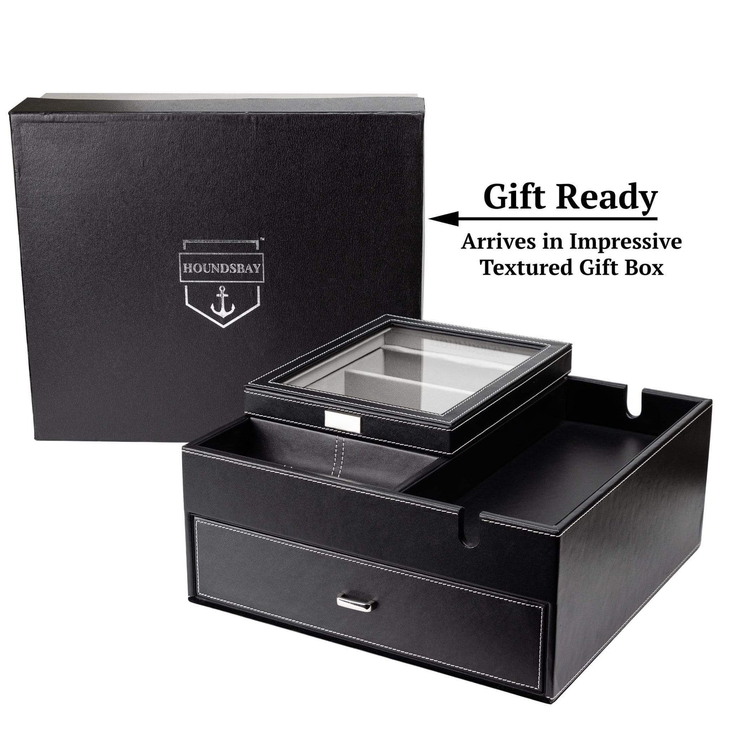 HOUNDSBAY Valet Organizer Lookout - Sunglasses Organizer Valet Box