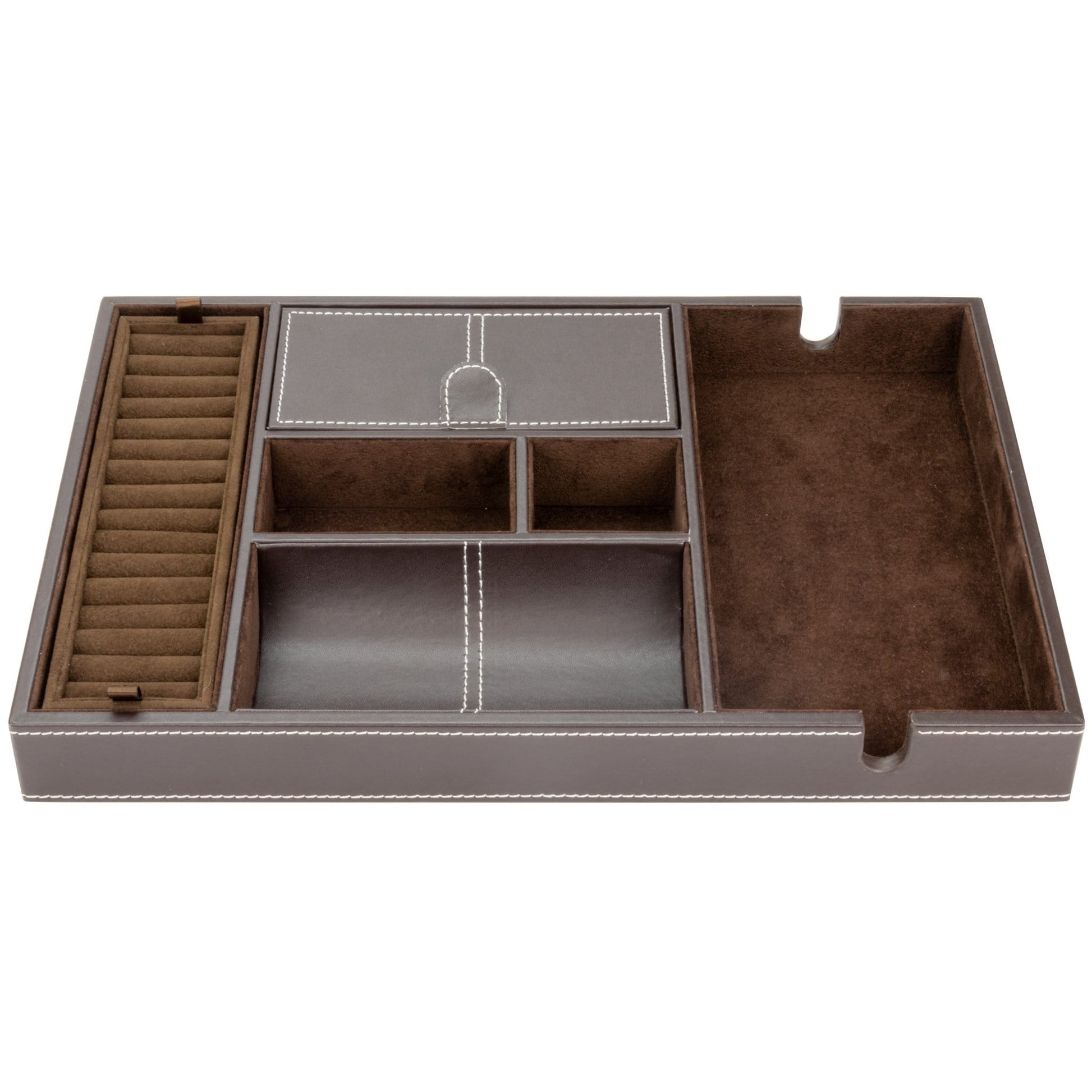 HOUNDSBAY Valet Organizer Ring, Cufflink, and Jewelry Tray for Admiral, Commander, and Victory Valets